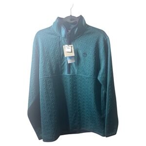 PUMA x Arnold Palmer Men's Jacquard Golf ¼ Zip Green NWT Medium Size